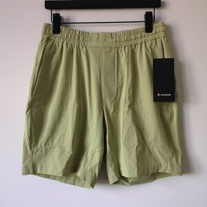 NWT LULULEMON DWGN Yellow Green LTWT Bowline Shorts 8" Linerless Men's Medium
